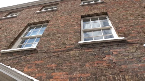 Georgian Sash Windows Stock Footage 111559520