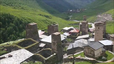 GEORGIA,USHGULI Stockbeeldmateriaal 297993209