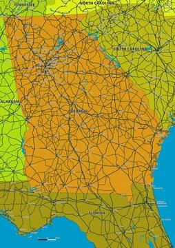 Georia Stock Illustration