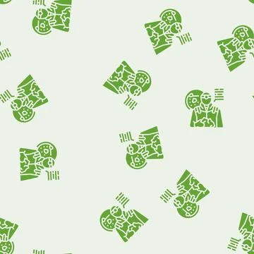 Geoscientist worker glyph seamless pattern 스톡 일러스트