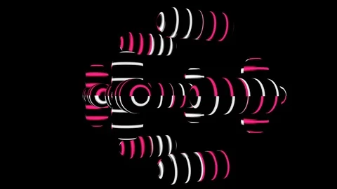 Geostripes 03 VJ Loops Stock Footage 107022942