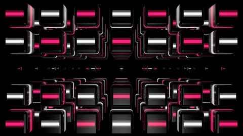 Geostripes 12 VJ Loops Stock Footage 107584830