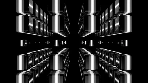 Geostripes 13 VJ Loops Stock Footage 107064983