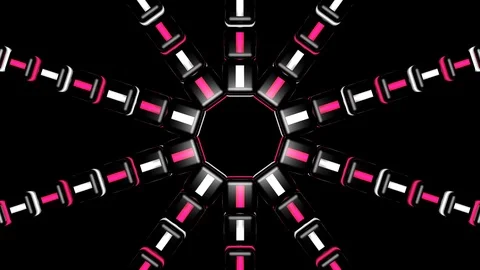 Geostripes 16 VJ Loops Video stock 107597568