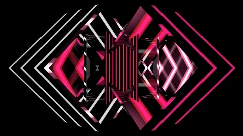 Geostripes 21 VJ Loops Stock Footage 107622831