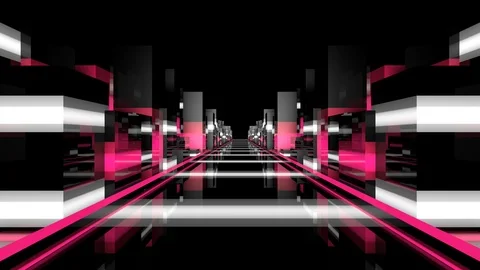 Geostripes 28 VJ Loops Stock Footage 107685565