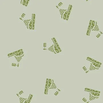 Geotechnical analysis hydrogeologist glyph vector seamless pattern イラスト素材