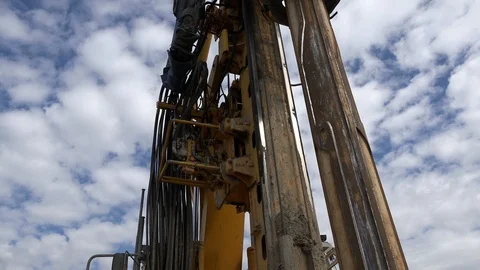 Geotechnical Drill at work Stock Footage 86985957