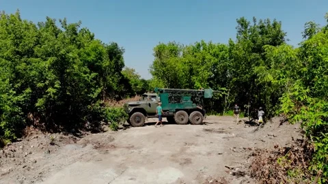 Geotechnical Drilling Rig Performing Soil Investigation at Construction Site Stock Footage 337066867