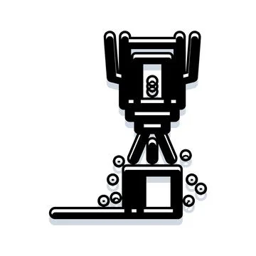 Geotechnical engineering soil testing and analysis equipment Stock Illustration