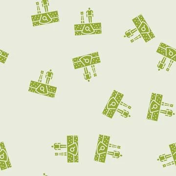 Geotechnical study mining glyph seamless pattern 스톡 일러스트