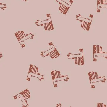 Geotechnical study mining glyph vector seamless pattern 스톡 일러스트