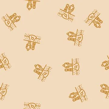 Geotechnical study mining line seamless pattern 스톡 일러스트