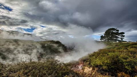 Geothermal Activity 4k Time Lapse Footage Stock Footage 108345450