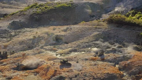 Geothermal activity at Jigokudani Hell Valley in Hokkaido Video stock 340627076