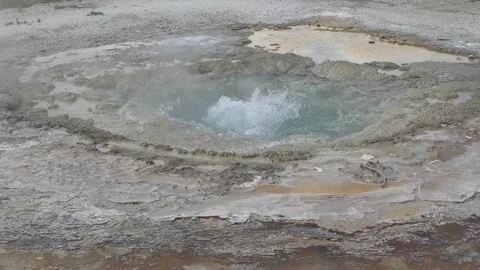 Geothermal activity Yellowstone Stock Footage 111142582
