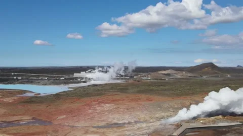 Geothermal Area Stock Footage 195866619