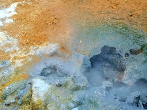 Geothermal area, Iceland. Stock Footage 80665315