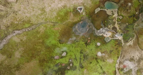 Geothermal Area in Iceland Stock Footage 228679423