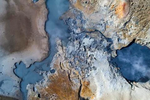Geothermal area Stock Photos