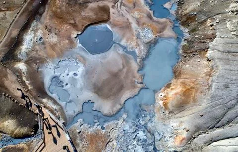 Geothermal area Stock Photos