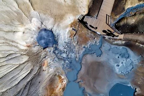 Geothermal area Stock Photos