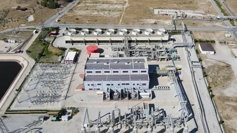 Geothermal Energy Plant Stock Footage 331993053