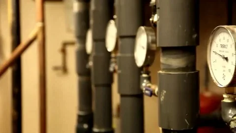 Geothermal Gauge Stock Footage 98247900