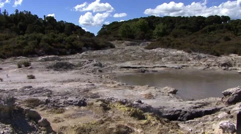 Geothermal Landscape Video stock 43021667