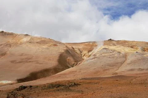 Geothermal landscape Stock Photos