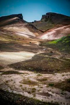 Geothermal landscape 스톡 사진