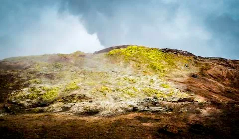 Geothermal landscape Stock Photos