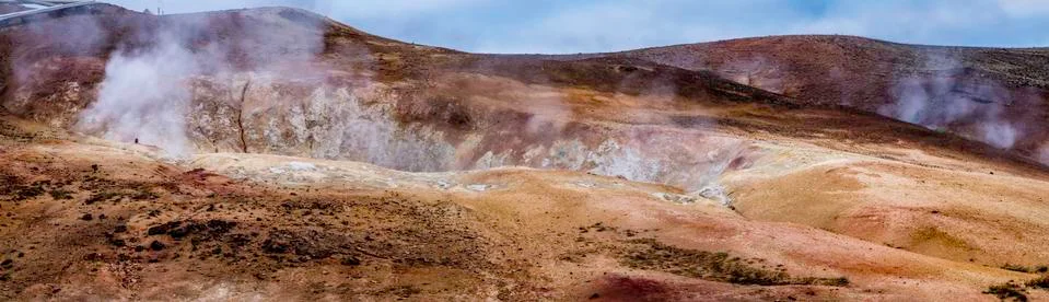 Geothermal landscape 스톡 사진