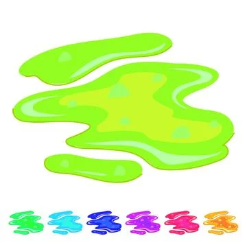 Geothermal lava puddle vector cartoon graphic イラスト素材