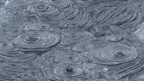 Geothermal Mud pools Stock Photos