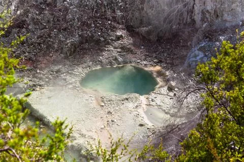 Geothermal pool area Stock Photos