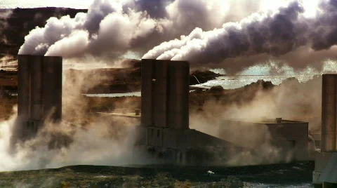 Geothermal Power & Energy Stock Footage