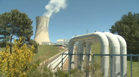 Geothermal power station Stock Footage 584722