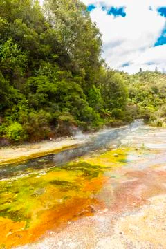 Geothermal river Stock Photos