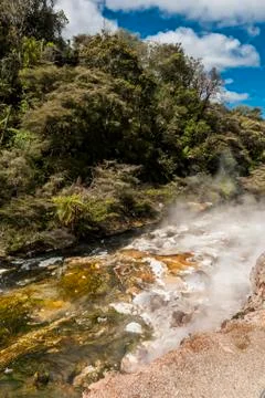 Geothermal river Foto stock