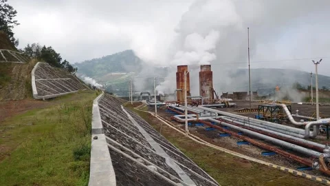 Geothermal Steam Powers the View Stock Footage 270291457