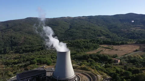Geothermal tower Stock Footage 172040645