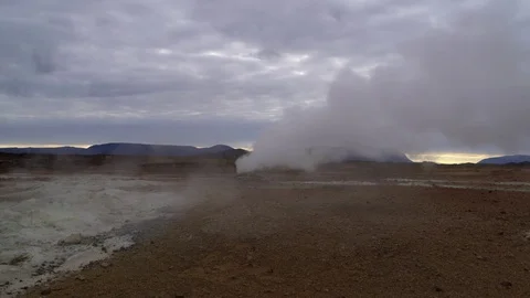 Geothermal Vent Video stock 73255561