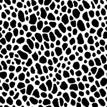 Gepard Spots Seamless Pattern. Zebra print, animal skin, tiger stripes Stock Illustration
