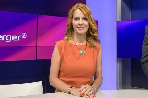  GER, Berlin, Studio, zu Gast bei - maischberger, Polittalk, TV, Format, m... Foto stock