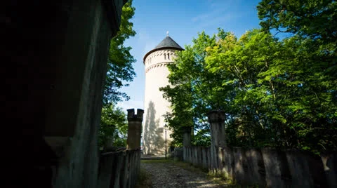 Gera Schloss Osterstein Timelapse slide 스톡 동영상 26264200