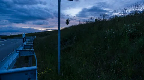 Gera Shield at Sunset Slide up Timelapse Stock Footage 25051083