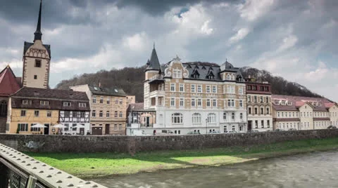 Gera Untermhaus Hyperlapse Stock Footage 22691620