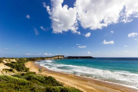 Gerakas beach sea turtle nesting site Stock Photos
