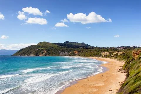 Gerakas beach sea turtle nesting site Stock Photos